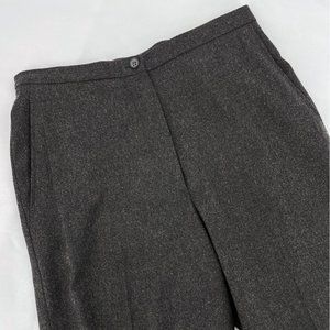 JIL SANDER Wool Cashmere Spandex Blend Charcoal Gray Trousers~DE36/6